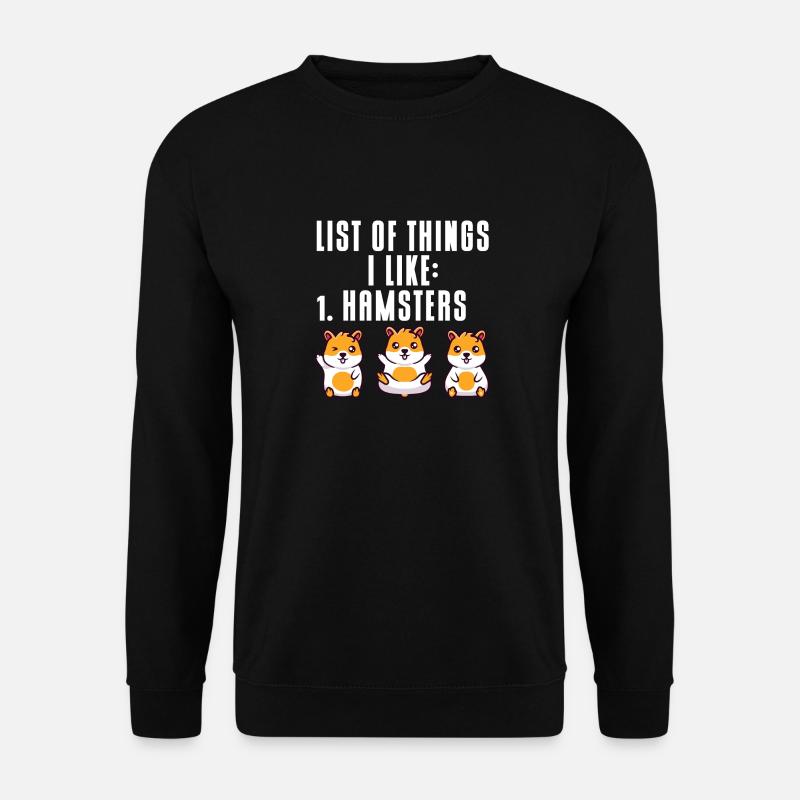 Hamster Gift Hamster Lovers - Unisex Sweatshirt - black