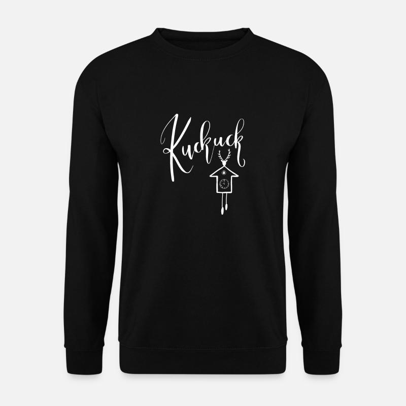 Kuckuck mit Kuckucksuhr Symbol Schwarzwald - Unisex Pullover - Schwarz