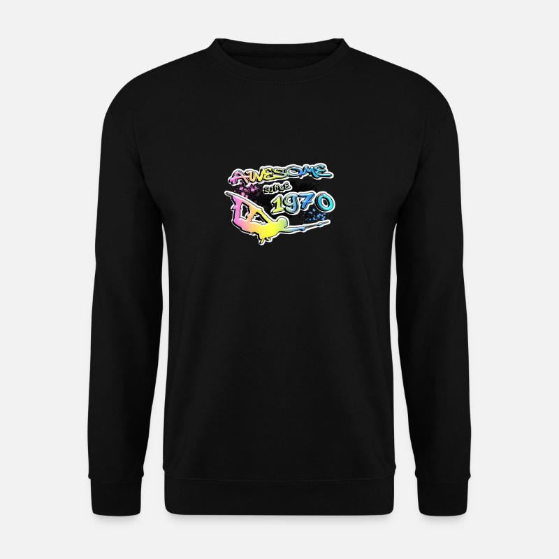 Awesome since 1970. Wakeboard Lifestyle - Unisex Sweatshirt - black