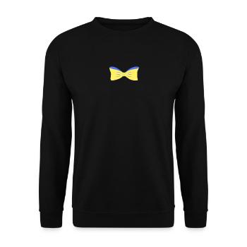 Drapeau ukrainien Cadeau Mouche Jaune Bleu - Sweat-shirt Unisexe - noir - Devant - Alina (178cm) & Michal (187cm)