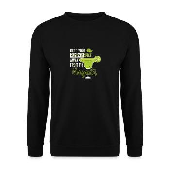 Keep You Pumpkin Spice Away From My Margarita - Unisex Pullover - Schwarz - Vorne - Alina (178cm) & Michal (187cm)