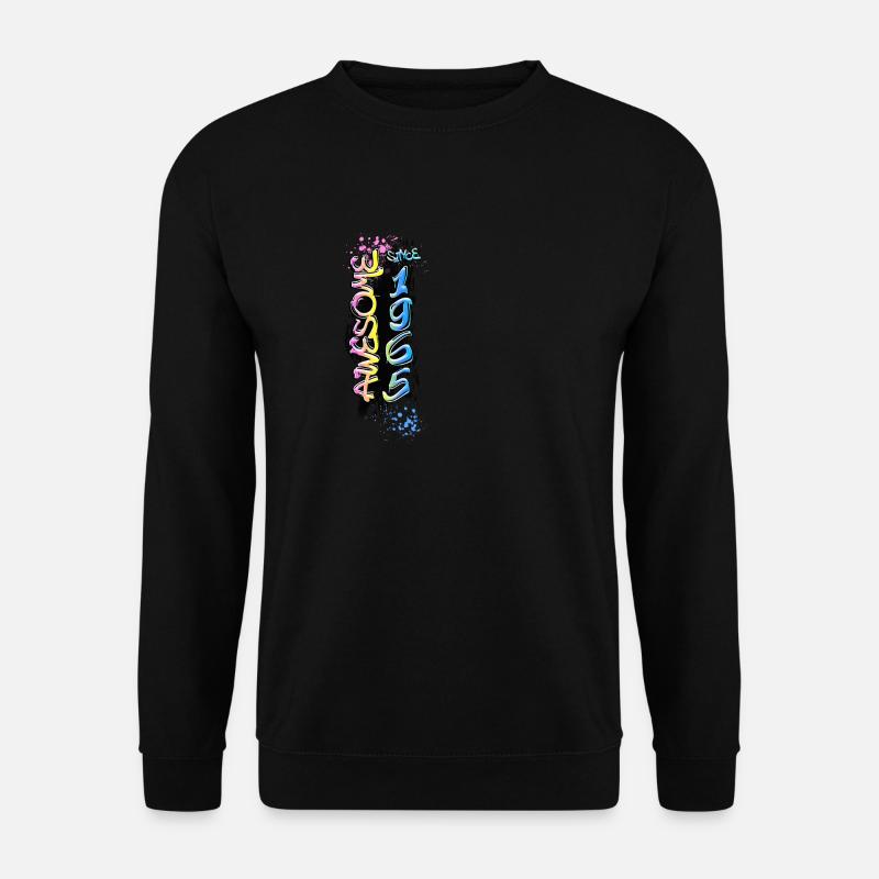 Awesome since 1965 Graffiti Motif - Unisex Sweatshirt - black