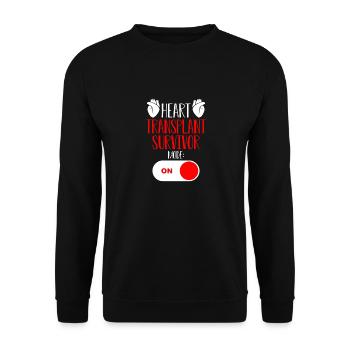 Open-heart surgery - Unisex Sweatshirt - black - Front - Alina (178cm) & Michal (187cm)