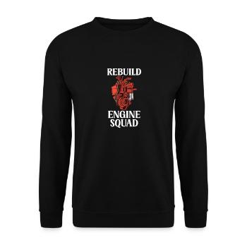 Open-heart surgery - Unisex Sweatshirt - black - Front - Alina (178cm) & Michal (187cm)