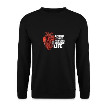 Open-heart surgery - Unisex Sweatshirt - black - Front - Alina (178cm) & Michal (187cm)