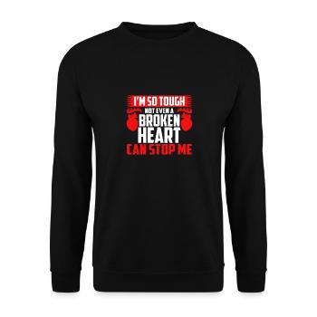 Open-heart surgery - Unisex Sweatshirt - black - Front - Alina (178cm) & Michal (187cm)