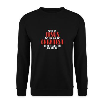 Open-heart surgery - Unisex Sweatshirt - black - Front - Alina (178cm) & Michal (187cm)