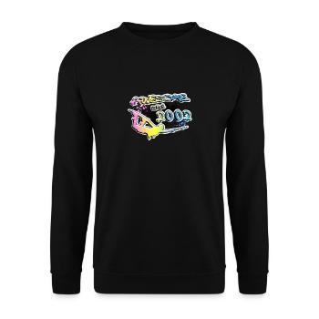 Awesome since 2002. Wakeboard Lifestyle - Unisex Sweatshirt - black - Front - Alina (178cm) & Michal (187cm)