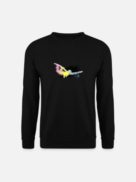 Wakeboard, Silhouette, Wassersport, Wakeboarder, - Unisex Pullover - Schwarz