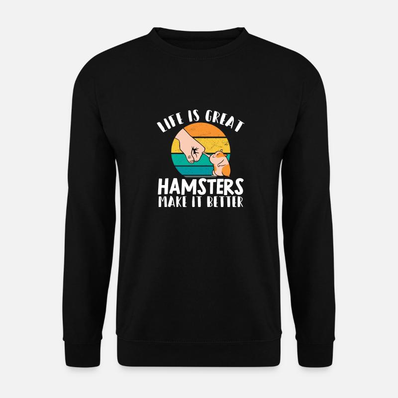 Hamster Gift Hamster Lovers - Unisex Sweatshirt - black