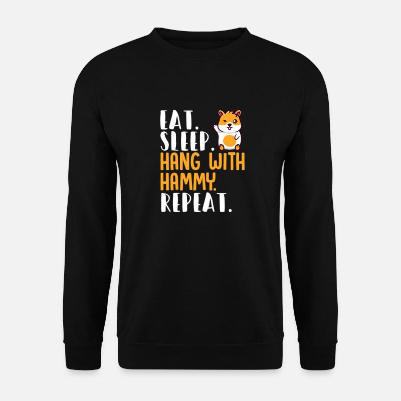 Hamster Cadeau Hamster Lovers - Sweat-shirt Unisexe - noir