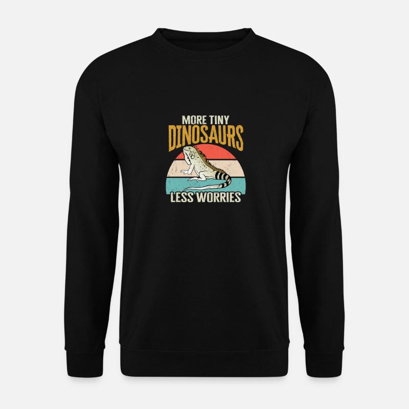 Iguana Lizard Reptile Herpetologist - Unisex Sweatshirt - black