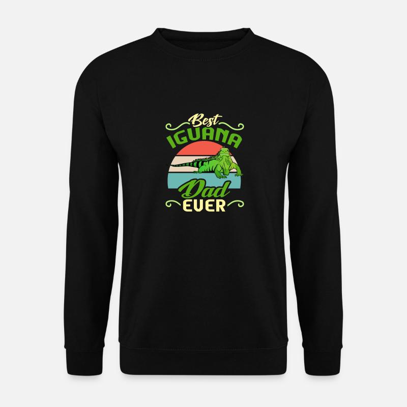Iguana Lizard Reptile Herpetologist - Unisex Sweatshirt - black