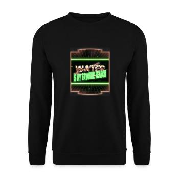 swimming instructor fun apnoe swimming pool - Unisex Pullover - Schwarz - Vorne - Alina (178cm) & Michal (187cm)