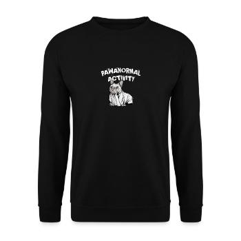 Pawanormal Activity, Halloween Hundebesitzer - Unisex Pullover - Schwarz - Vorne - Alina (178cm) & Michal (187cm)
