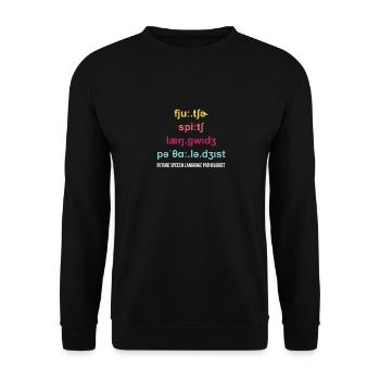 Futur orthophoniste orthophoniste - Sweat-shirt Unisexe - noir - Devant - Alina (178cm) & Michal (187cm)