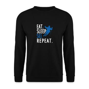 Ski Sports d’hiver Skieurs alpins Essen - Sweat-shirt Unisexe - noir - Devant - Alina (178cm) & Michal (187cm)