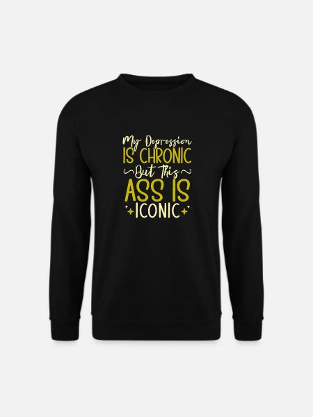 Anxiety Depression Mental Health - Unisex Sweatshirt - black