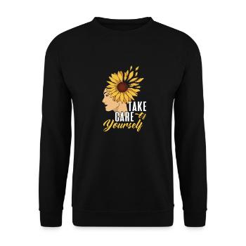 Anxiety Depression Mental Health - Unisex Sweatshirt - black - Front - Alina (178cm) & Michal (187cm)