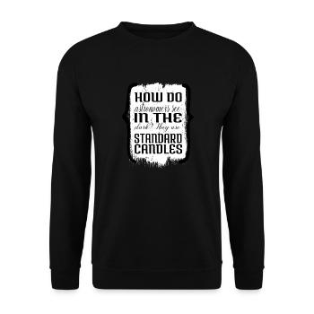Astronomy Stuff Astronomy Cool Geek - Unisex Sweatshirt - black - Front - Alina (178cm) & Michal (187cm)