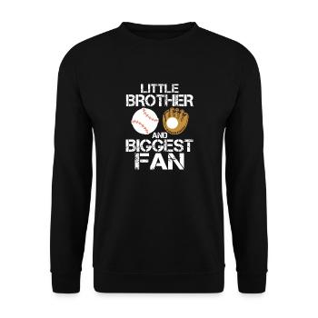 Little brother and biggest fan baseball match - Unisex Sweatshirt - black - Front - Alina (178cm) & Michal (187cm)