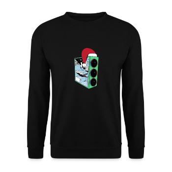 PC de jeu avec Beanie Funny Gambler Outfit Noël - Sweat-shirt Unisexe - noir - Devant - Alina (178cm) & Michal (187cm)