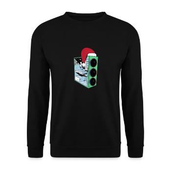 PC de jeu avec Beanie Funny Gambler Outfit Noël - Sweat-shirt Unisexe - noir - Devant - Alina (178cm) & Michal (187cm)