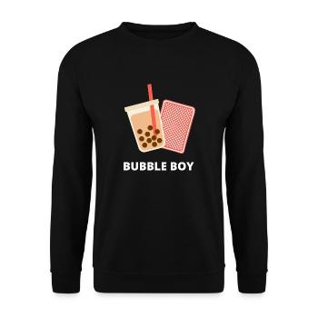 Bubble boy - Sweat-shirt Unisexe - noir - Devant - Alina (178cm) & Michal (187cm)