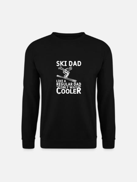Lustige Wintersport Daddy Skifahren Vatertag - Unisex Pullover - Schwarz