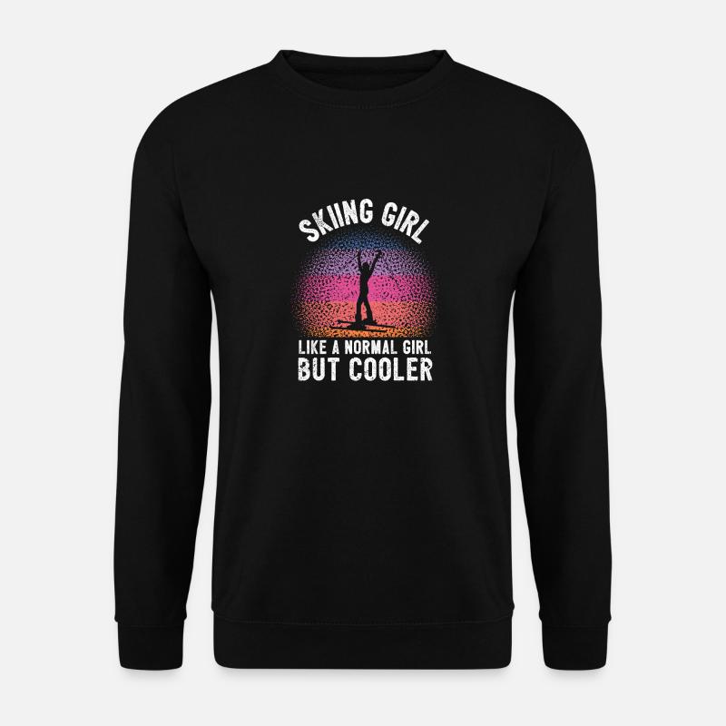 Skipiger Skipiger Sjov Vintersport - Unisex sweater - sort