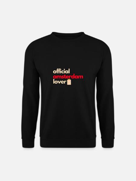 Amsterdam Lover Amsti Niederlande - Unisex Pullover - Schwarz