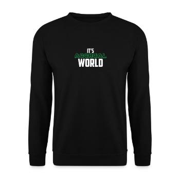 It's Accrual World Funny Accounting CPA Accountant - Unisex Sweatshirt - black - Front - Alina (178cm) & Michal (187cm)