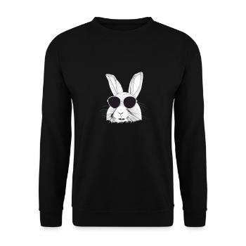 Rabbit Pet Pet Cool Lunettes de soleil Design - Sweat-shirt Unisexe - noir - Devant - Alina (178cm) & Michal (187cm)