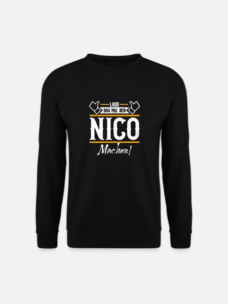 Nico Geschenkidee Geschenk Geburtstag - Unisex Pullover - Schwarz