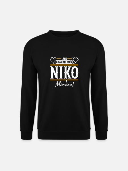 Niko Geschenkidee Geschenk Geburtstag - Unisex Pullover - Schwarz