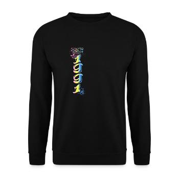 Limited Edition 1991 Graffiti - Unisex Sweatshirt - black - Front - Alina (178cm) & Michal (187cm)