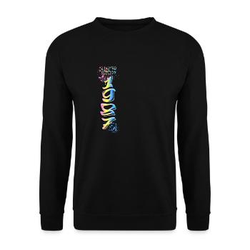 Édition limitée 1987 Graffiti - Sweat-shirt Unisexe - noir - Devant - Alina (178cm) & Michal (187cm)