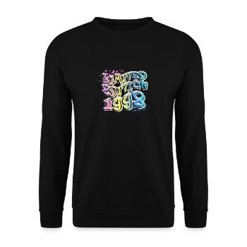 Edition Limitée 1998 Graffiti - Sweat-shirt Unisexe - noir - Devant - Alina (178cm) & Michal (187cm)