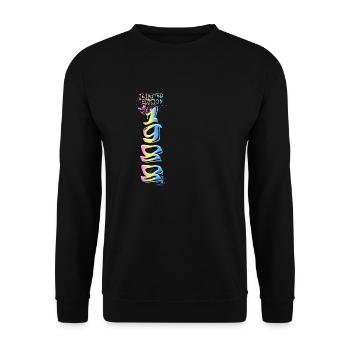Limited Edition 1988 Graffiti - Unisex Sweatshirt - black - Front - Alina (178cm) & Michal (187cm)