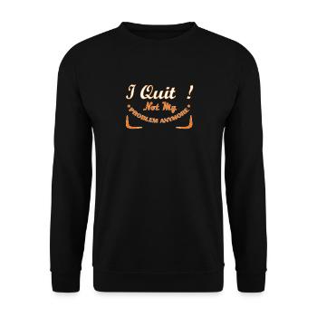 Je n’annule plus mon problème - Sweat-shirt Unisexe - noir - Devant - Alina (178cm) & Michal (187cm)