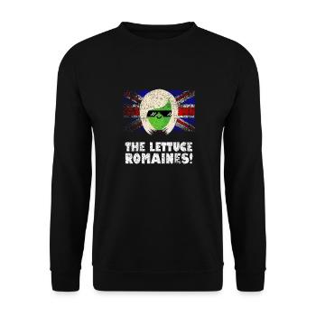 The Lettuce Romaines British Prime Minister Meme - Unisex Sweatshirt - black - Front - Alina (178cm) & Michal (187cm)