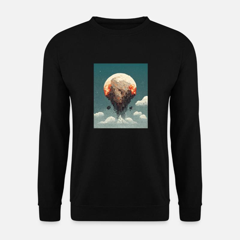 Pixel Planet Sandbox - Unisex Pullover - Schwarz