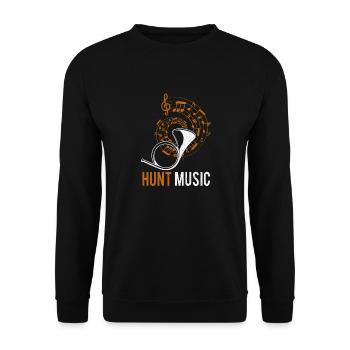 Création du groupe Jagdhorn Jäger Music - Sweat-shirt Unisexe - noir - Devant - Alina (178cm) & Michal (187cm)