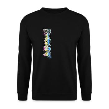 Limited Edition 1964 Graffiti - Unisex Sweatshirt - black - Front - Alina (178cm) & Michal (187cm)