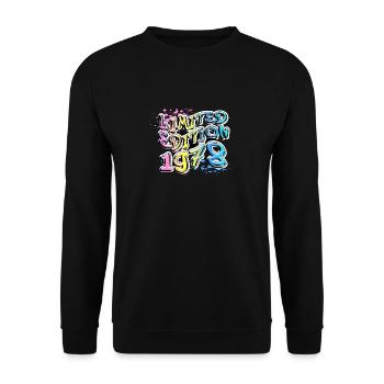 Édition limitée 1978 Graffiti - Sweat-shirt Unisexe - noir - Devant - Alina (178cm) & Michal (187cm)