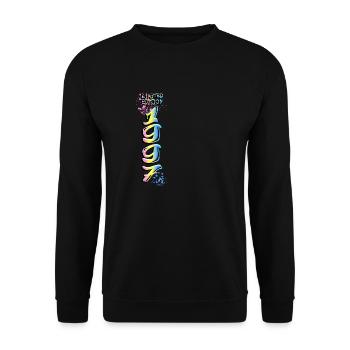 Limited Edition 1997 Graffiti - Unisex Pullover - Schwarz - Vorne - Alina (178cm) & Michal (187cm)