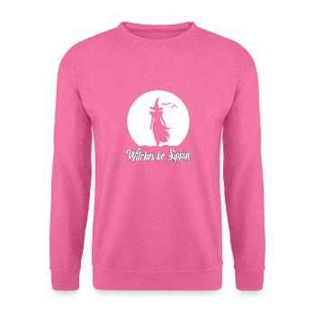 Witches Be Sippin Witch Squad Wine Glass Halloween - Unisex Pullover - Pink - Vorne