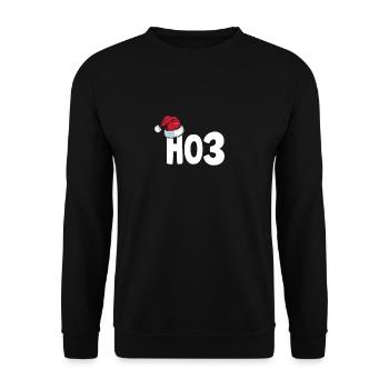 Funny Ugly Christmas Ho3 - Unisex Sweatshirt - black - Front - Alina (178cm) & Michal (187cm)