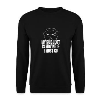 Spion Privatdetektiv Ermittler Detektiv Geschenk - Unisex Pullover - Schwarz - Vorne - Alina (178cm) & Michal (187cm)