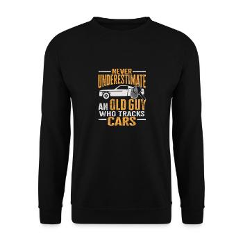 Spion Privatdetektiv Ermittler Detektiv Geschenk - Unisex Pullover - Schwarz - Vorne - Alina (178cm) & Michal (187cm)